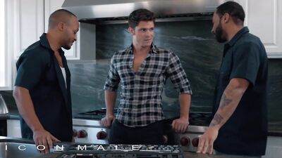 Icon Male - Devin Franco Calls Plumbers Jaxx Maxim & Dillon Diaz & Lets Them Fuck His Tight Ass