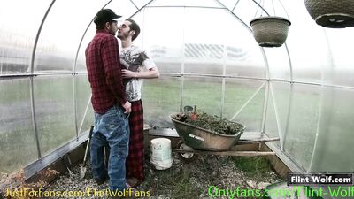 Redneck Gardener Fucked Me Outside In The Greenhouse