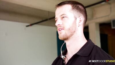 NextDoorBuddies - Straight Security Guard Seduced By Gay Friend Justin Matthews