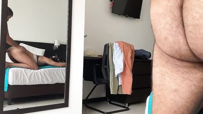 Daddy Bear Creampies Twink in Hotel Room
