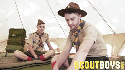 ScoutBoys - Sexy, smooth scout screams as he's fucked raw by hung mate