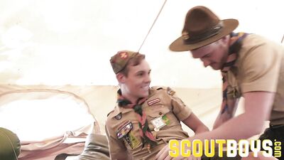 ScoutBoys - Sexy, smooth scout screams as he's fucked raw by hung mate