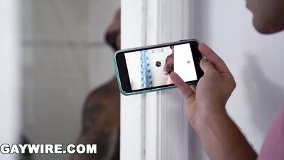 GAYWIRE - Pervy Step Son Watching Atlas Grant Shower, Gets Caught And Fucked Raw