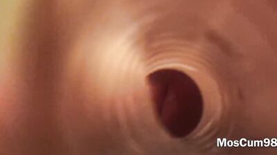 FUCK FLESHLIGHT 1-st TIME INSIDE VIEW (HUGE CUMSHOT)