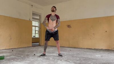 Almost caught masturbating in an abandoned building????????