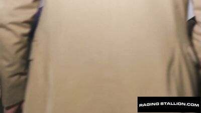 Sharp Dressed Bearded Hunk Epic Group Fuck - RagingStallion