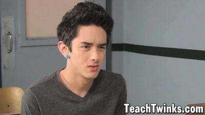 Teacher Harry Cox anal fucks young student Jason Alcok