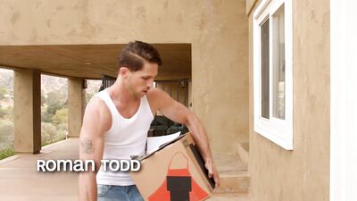 Delivery Man Brings Big Package - NextDoorStudios