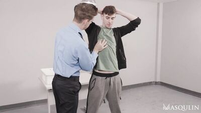Airport Security Michael DelRay take Jack hunter for a private examination