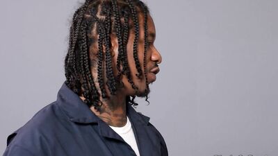 White guy blows black mechanic and then takes it up the ass