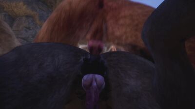 Gay Lion & Wolf Fuck By The Beach and Make Lots of Cum (Furry Orgasm In Mouth) / Wild Life Furries