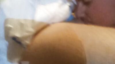 Fun time with Daddy's diaper