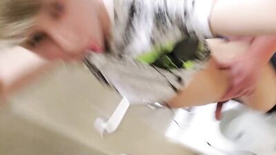 Daniel Hausser quicky at airport bathroom with stranger