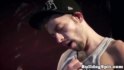 Ripped British punk creams ass after bareback