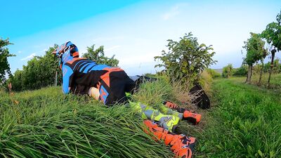 Outdoor Fuck with my BF in Fox MX Gear