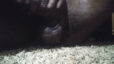 BLACK COCK Monaing Hard W/ CUMSHOT BBC SOLO MALE BIG DICK HANDJOB