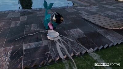 SMALL BLUE FISH-DOGGO HAS GIANT CUMSHOTS [GROWTH] [FURRY] [CUMSHOT]