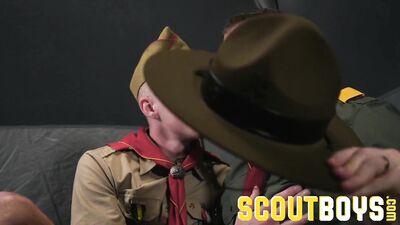 ScoutBoys - cute ginger Boy Scout fucked bareback by hunky Scoutmaster