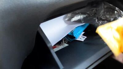 The guy filled the condom to the top with sperm while sitting in the car