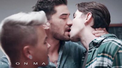 Icon Male - Jack Hunter Joins His Bf Andy Taylor & Chris Damned For A Wild Threesome In Class