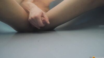When guys jerking and shoot there cum under water