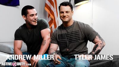 Intense Chemistry Between Muscle Hunk Soldiers - Andrew Miller, Tyler James - ActiveDuty