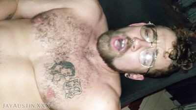 Nerdy Bottom Slut Bred in Sling by Two Bears