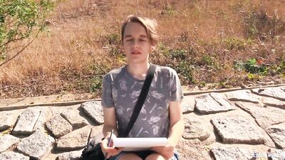 BigStr - Student Is Short On Cash But Luckily A Guy Pays Him For A Portrait & To See His Huge Cock