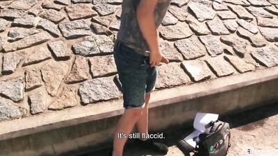 BigStr - Student Is Short On Cash But Luckily A Guy Pays Him For A Portrait & To See His Huge Cock