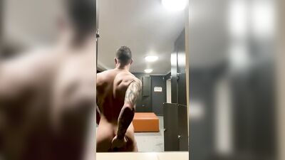 Locker Room Strip Tease