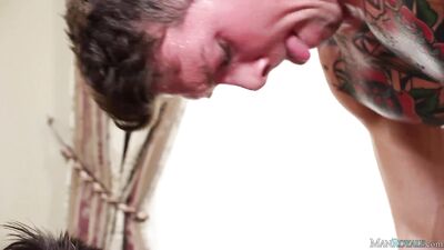 Anthony Verusso Slides Onto Clients Big Dick During Straight Oil Massage