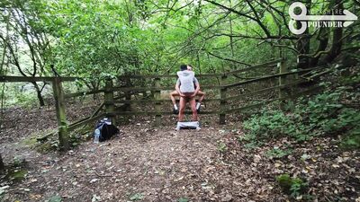 Breeding a Scally in the Woods at Gay Cruising Spot!