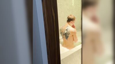 Excited when he saw his naked cousin in the bathroom and fucked him