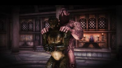 Demon Has Fun With Temple Wench