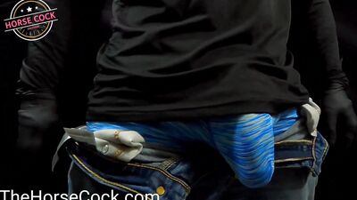 Big White Cock Male Stripper with Hot POV Cumshot from Big Dick Daddy