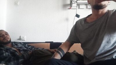 licks his feet and he fucks him hard