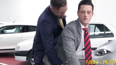 MENATPLAY Men In Suits Logan Moore And Rex Cameron Anal Fuck