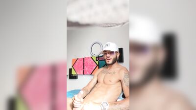 Big cumshot from liam a beautiful colombian latino men