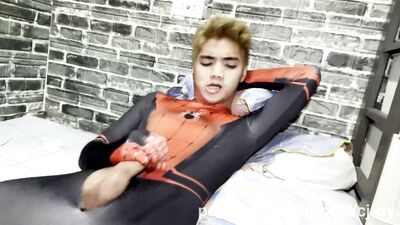 Spidey CJ Dy Jerking Off and Giving His Camera Man a Blowjob