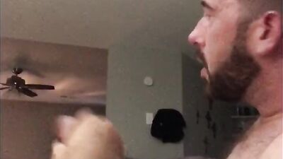 Daddy gave me his cum then I shot mine