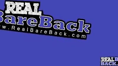 Face Creamed by Two Dudes in Raw Sex without a Jacket, Ending with a Mouthful of Cum.