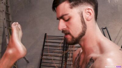 Raw Doggy Style: Bound and Fucked in an Abandoned Warehouse - Leeroy Jones & Isaac Parker