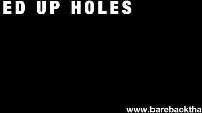 Double Anal Creampie Insemination with Painful Cum Swallowing and Deep Throating