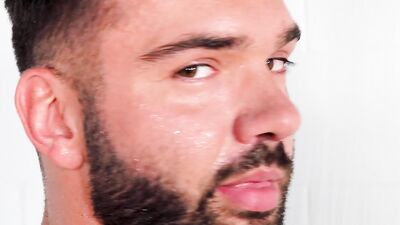 Beastly Bodybuilder: Rikos Chiseled Muscles and Solo Shower Session