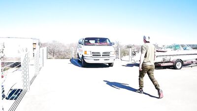 Public Sex in a Van - Cruising for Raw Fucking with Zac and Sparky!