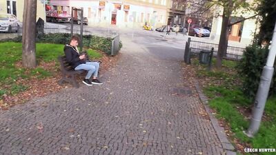 Young, Handsome and Well-Endowed Czech Hunter Meets Up With a Mischievous Little Runaway in the Park - An Unforgettable Gay Porn Encounter!