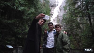 Hiking & Hotties: A Gay Porn Adventure - Jake Preston, Malik Delgaty, Troye Dean and Braxton Cruz Hit the Slopes