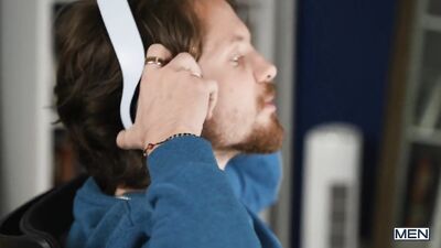 Gay Gaming Party 2 - Luke Connors and Joey Mills Flagrant Delight! Young studs playing hardcore Cum in Anal games.