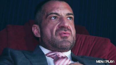 Trio in Suits: Daddy Facial Flip-Flop Threesome