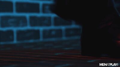 Glory Hole Muscular Suit Sex: Dominating Desires